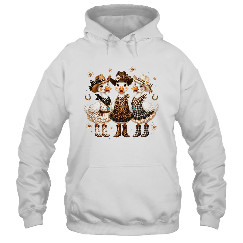 Western Cowgirl Goose Leopard Print Checkered Farm Women Shirt & Tank Top | teecentury