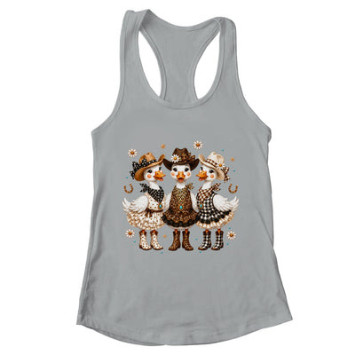 Western Cowgirl Goose Leopard Print Checkered Farm Women Shirt & Tank Top | teecentury