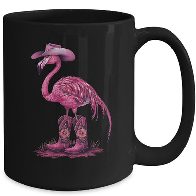 Western Flamingo Cowboy Cowgirl Boots Tropical Birds Mug | teecentury