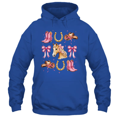 Western Girl Women Pink Cowgirl Horse Coquette Bow Shirt & Tank Top | teecentury