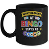 What Happens At Bingo Stays At Bingo Player Game Lover Mug | teecentury