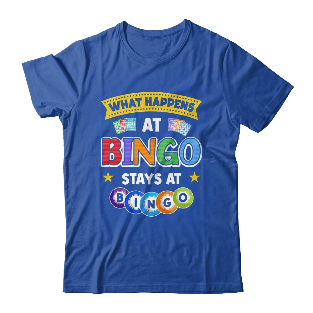 What Happens At Bingo Stays At Bingo Player Game Lover Shirt & Tank Top | teecentury