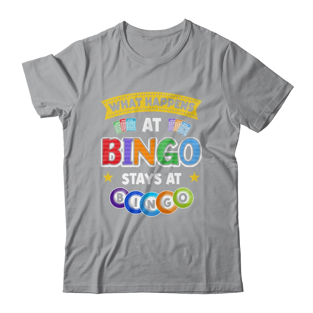 What Happens At Bingo Stays At Bingo Player Game Lover Shirt & Tank Top | teecentury