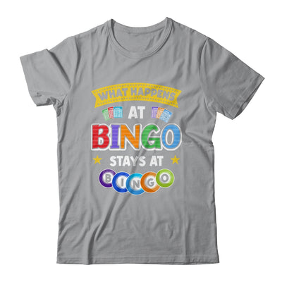 What Happens At Bingo Stays At Bingo Player Game Lover Shirt & Tank Top | teecentury