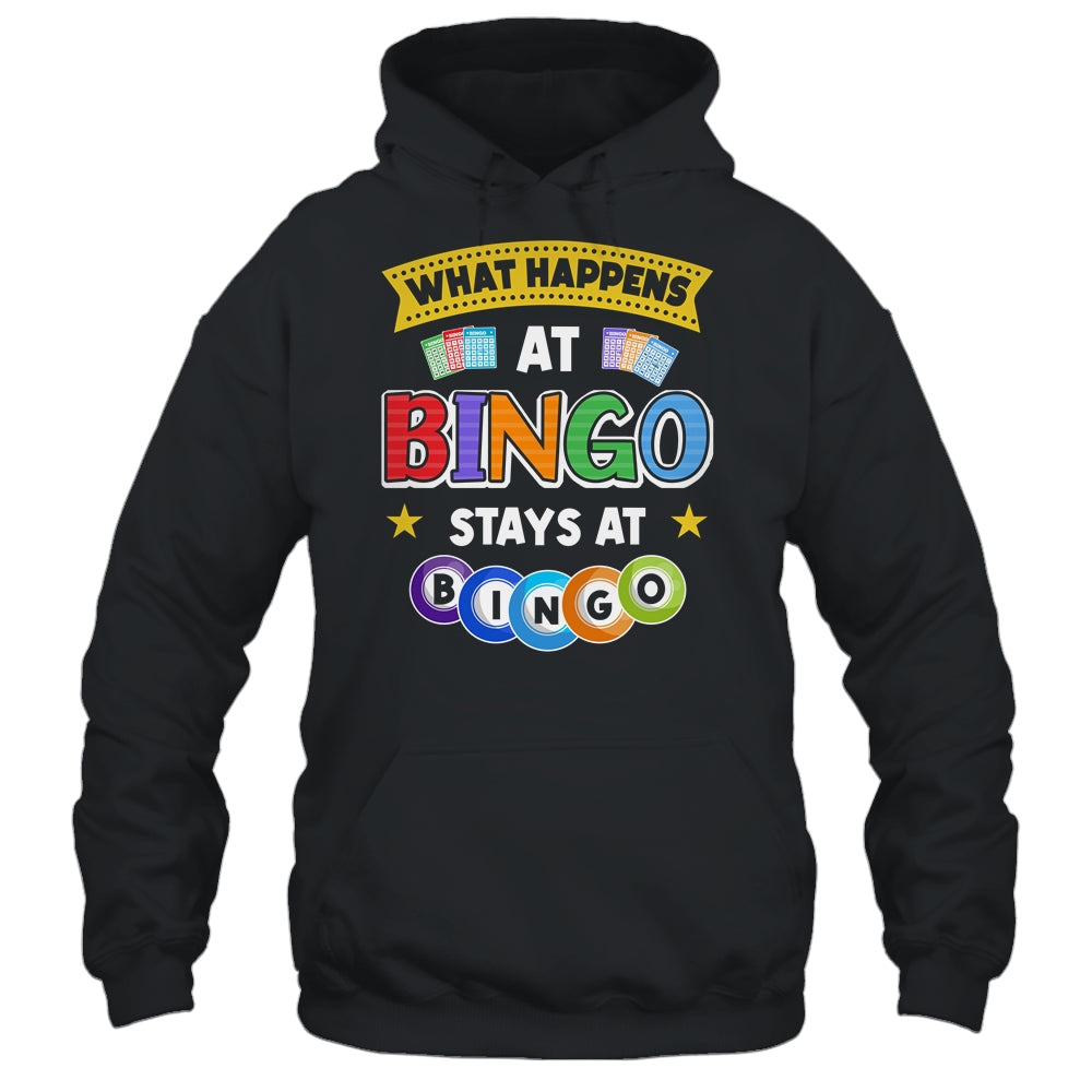 What Happens At Bingo Stays At Bingo Player Game Lover Shirt & Tank Top | teecentury
