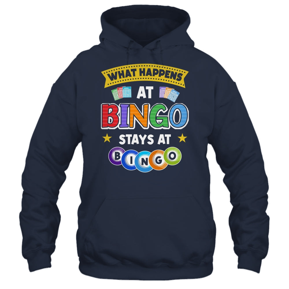 What Happens At Bingo Stays At Bingo Player Game Lover Shirt & Tank Top | teecentury