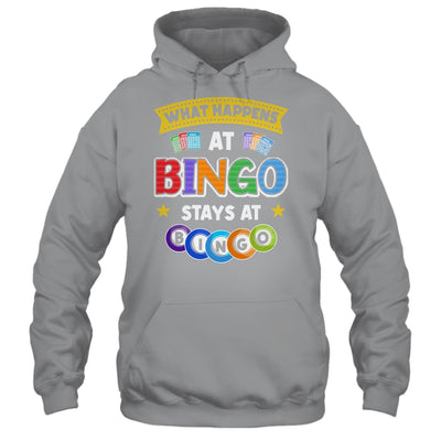 What Happens At Bingo Stays At Bingo Player Game Lover Shirt & Tank Top | teecentury