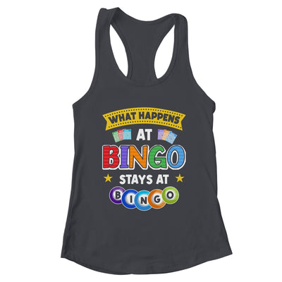 What Happens At Bingo Stays At Bingo Player Game Lover Shirt & Tank Top | teecentury