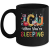 When You're Sleeping Funny ICU Nurse Christmas Santa Xmas Mug | teecentury