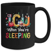 When You're Sleeping Funny ICU Nurse Christmas Santa Xmas Mug | teecentury