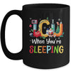 When You're Sleeping Funny ICU Nurse Christmas Santa Xmas Mug | teecentury