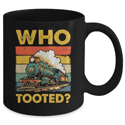 Who Tooted Funny Train For Men Women Vintage Railroad Lover Mug | teecentury
