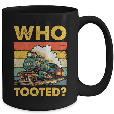 Who Tooted Funny Train For Men Women Vintage Railroad Lover Mug | teecentury
