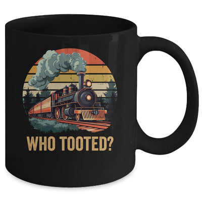 Who Tooted Funny Train Lover Boys Men Collector Railroad Mug | teecentury
