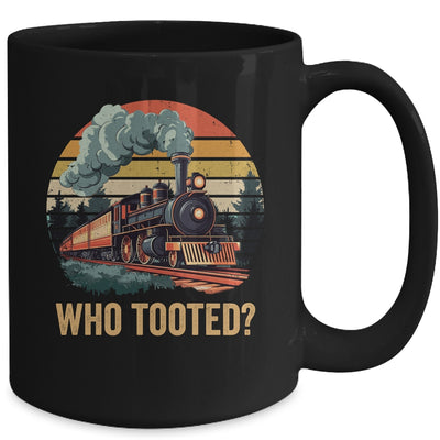 Who Tooted Funny Train Lover Boys Men Collector Railroad Mug | teecentury