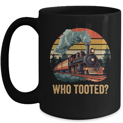 Who Tooted Funny Train Lover Boys Men Collector Railroad Mug | teecentury