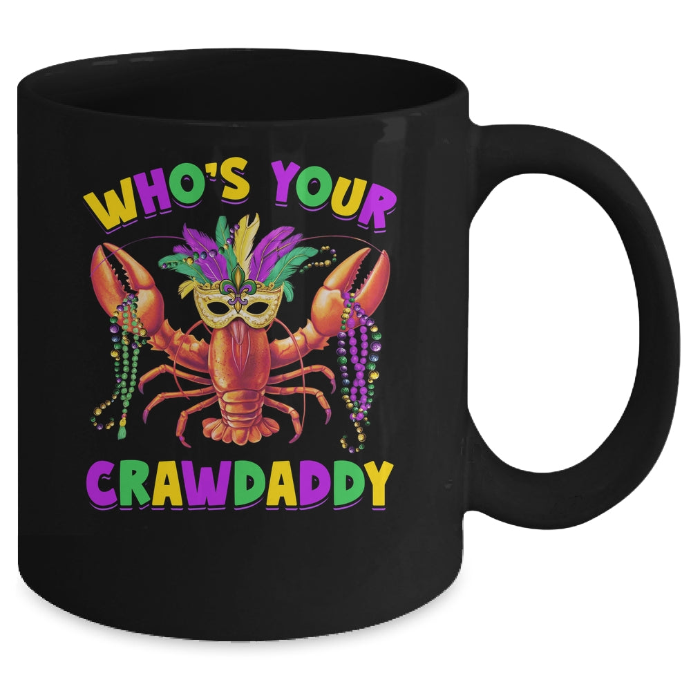 Whos Your Crawdaddy Crawfish Jester Mask Beads Mardi Gras Mug | teecentury