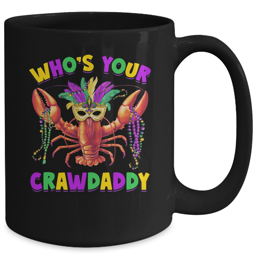 Whos Your Crawdaddy Crawfish Jester Mask Beads Mardi Gras Mug | teecentury