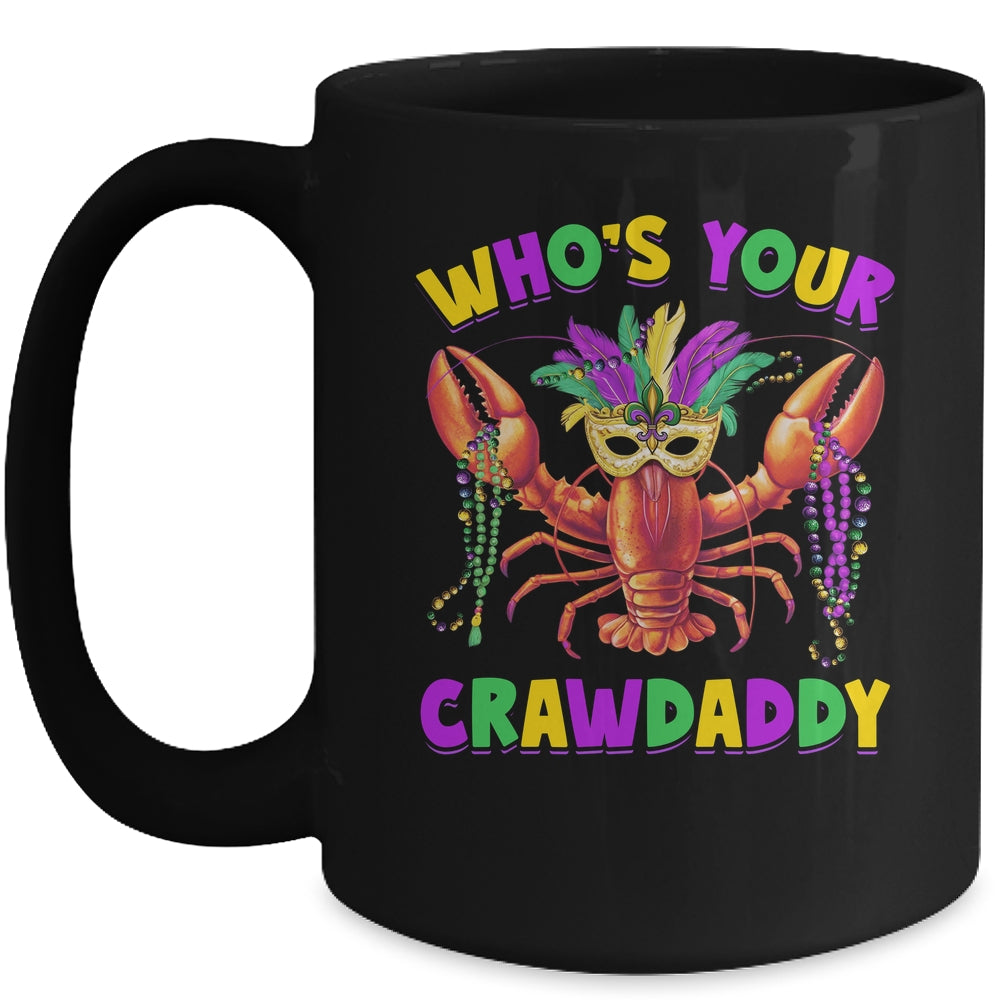 Whos Your Crawdaddy Crawfish Jester Mask Beads Mardi Gras Mug | teecentury