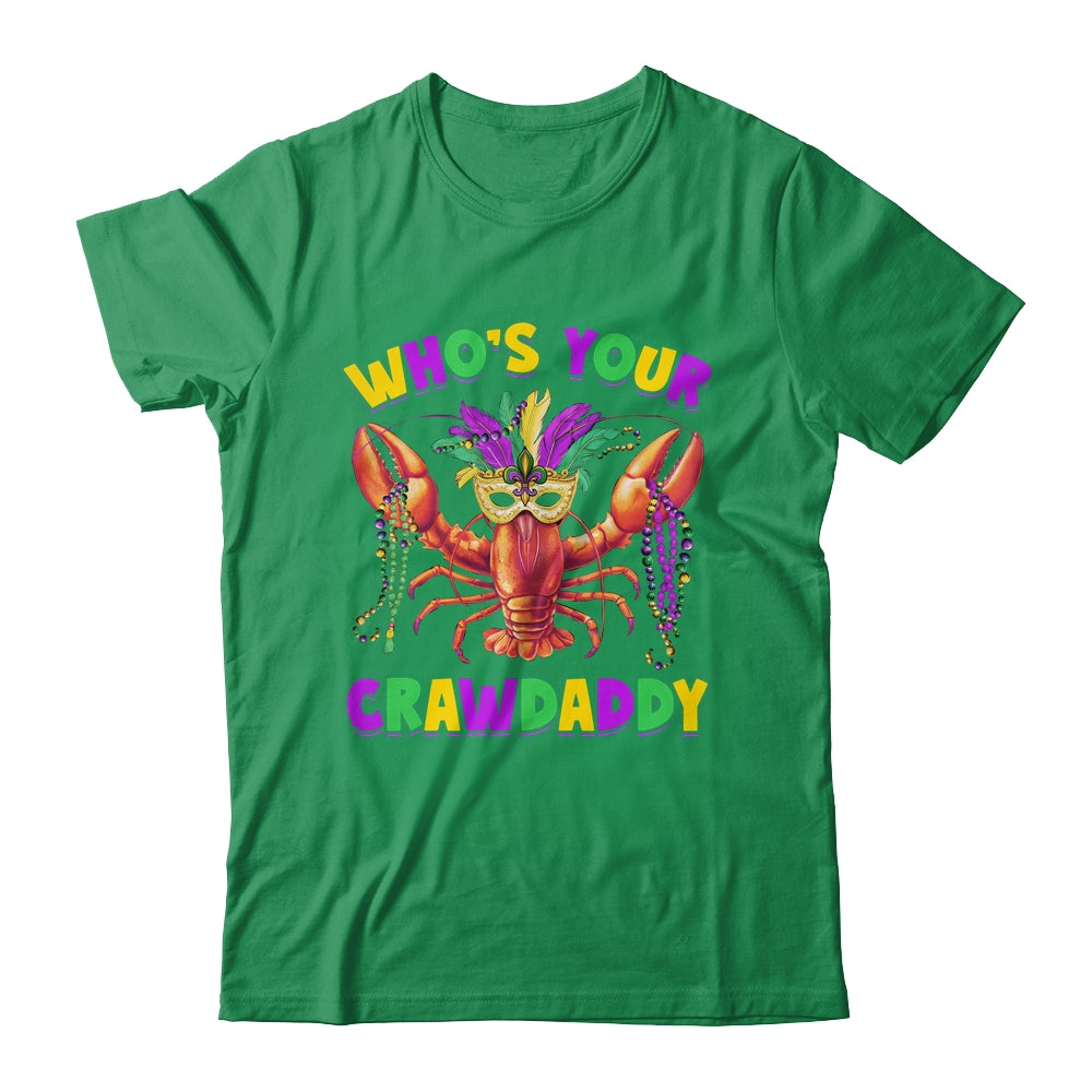 Whos Your Crawdaddy Crawfish Jester Mask Beads Mardi Gras Shirt & Hoodie | teecentury
