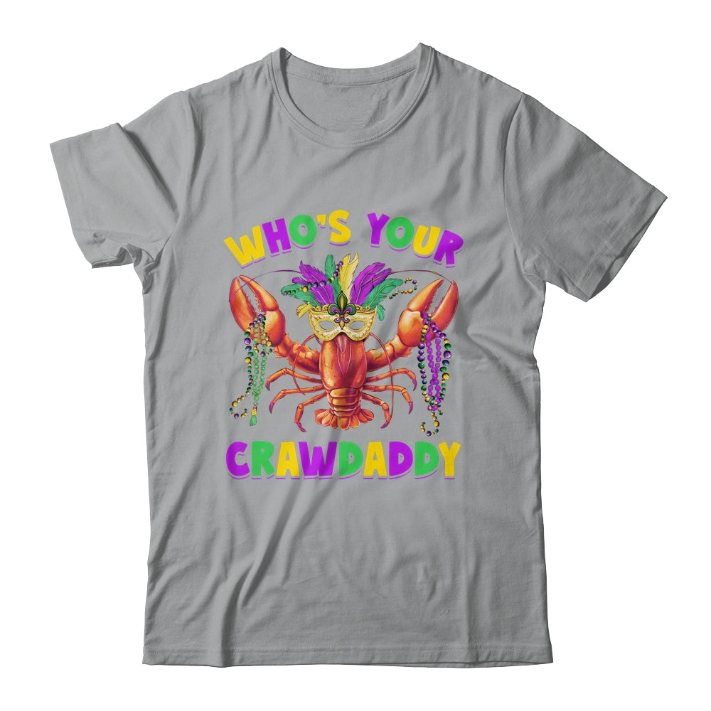 Whos Your Crawdaddy Crawfish Jester Mask Beads Mardi Gras Shirt & Hoodie | teecentury