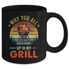 Why You All Up In My Grill Funny BBQ Lover Grilling Dad Men Mug | teecentury