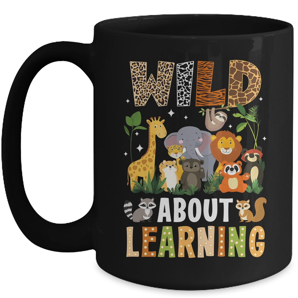 Wild About Learning Funny Back To School For Students Mug | teecentury