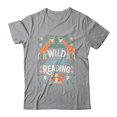 Wild About Reading Books Reader Lover Zoo Animals Librarian Shirt & Hoodie | teecentury