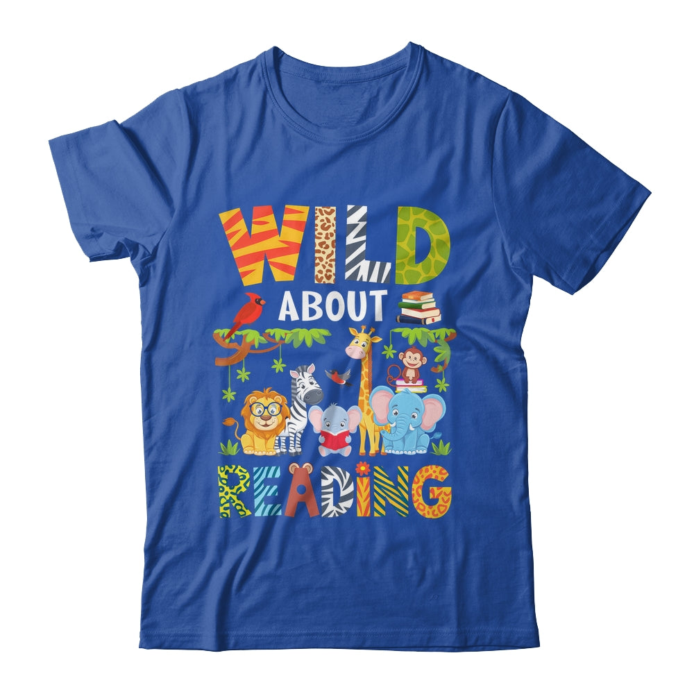 Wild About Reading Kid Love Wild Animal Books Back To School Shirt & Hoodie | teecentury