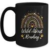 Wild About Reading Teacher Back To School Rainbow Librarian Mug | teecentury