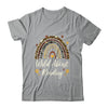 Wild About Reading Teacher Back To School Rainbow Librarian Shirt & Hoodie | teecentury