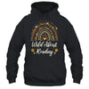 Wild About Reading Teacher Back To School Rainbow Librarian Shirt & Hoodie | teecentury