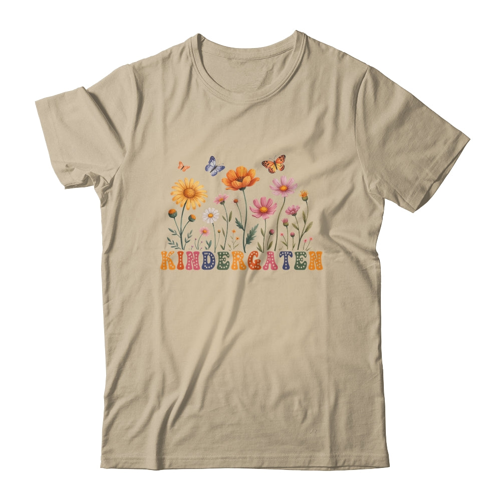 Wildflower Kindergarten Team Floral Teacher Girls Shirt & Hoodie | teecentury