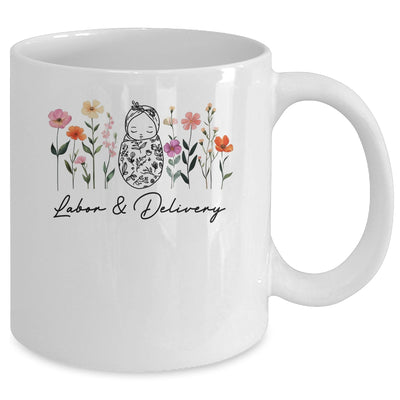 Wildflower Labor And Delivery Nurse Graduation L&D Nurse Mug | teecentury