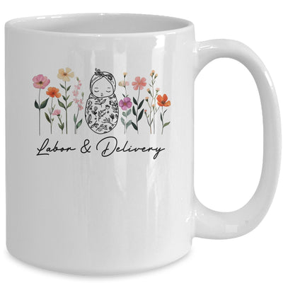 Wildflower Labor And Delivery Nurse Graduation L&D Nurse Mug | teecentury
