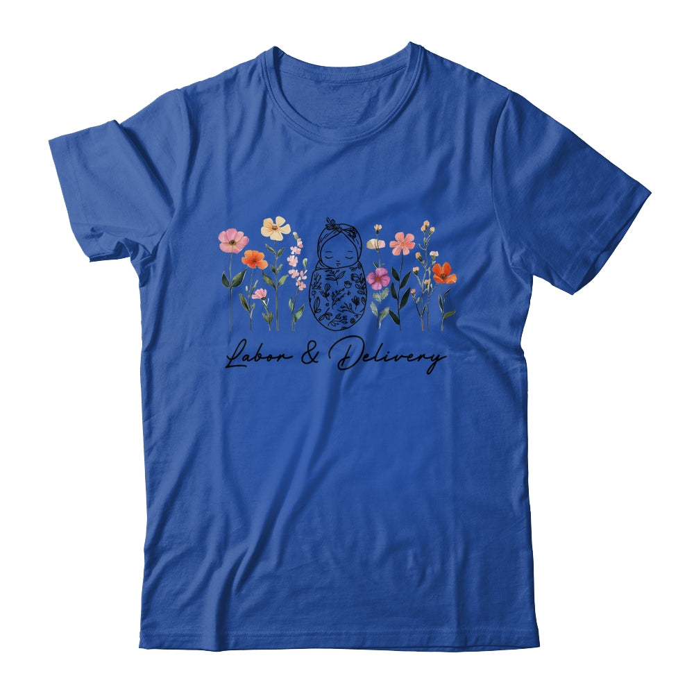 Wildflower Labor And Delivery Nurse Graduation L&D Nurse Shirt & Tank Top | teecentury