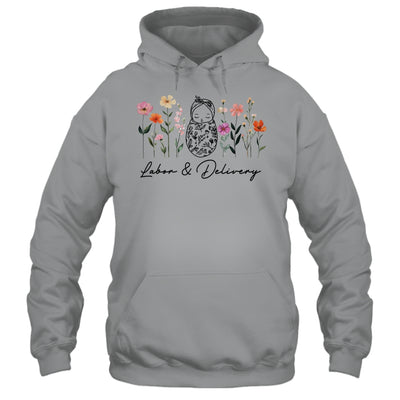Wildflower Labor And Delivery Nurse Graduation L&D Nurse Shirt & Tank Top | teecentury