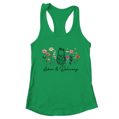 Wildflower Labor And Delivery Nurse Graduation L&D Nurse Shirt & Tank Top | teecentury