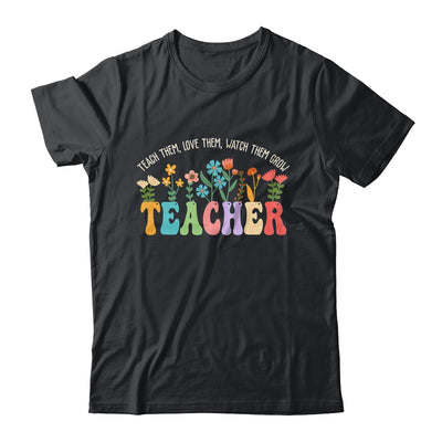 Wildflower Teacher Women Teaching Graphic Teach Groovy Shirt & Hoodie | teecentury