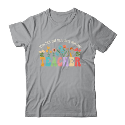 Wildflower Teacher Women Teaching Graphic Teach Groovy Shirt & Hoodie | teecentury