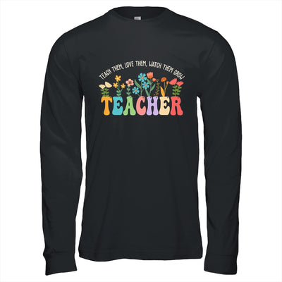 Wildflower Teacher Women Teaching Graphic Teach Groovy Shirt & Hoodie | teecentury