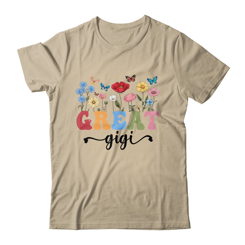Wildflowers Great Gigi Floral Mother's Day Great Gigi Shirt & Tank Top | teecentury