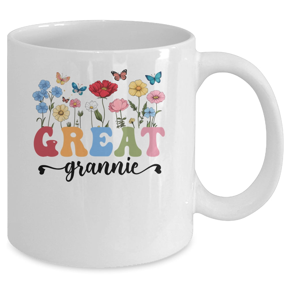 Wildflowers Great Grannie Floral Mother's Day Great Grannie Mug | teecentury