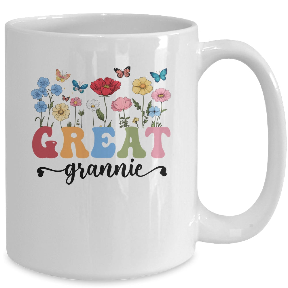 Wildflowers Great Grannie Floral Mother's Day Great Grannie Mug | teecentury