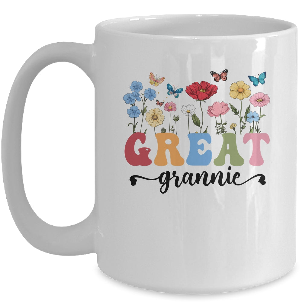Wildflowers Great Grannie Floral Mother's Day Great Grannie Mug | teecentury