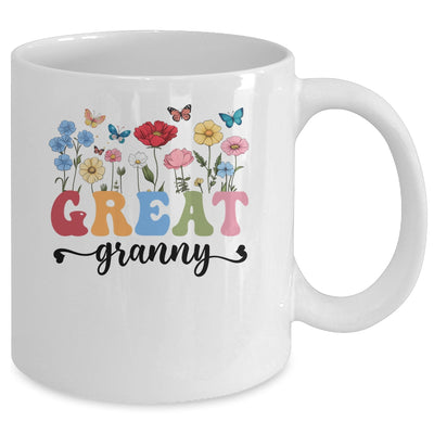 Wildflowers Great Granny Floral Mother's Day Great Granny Mug | teecentury