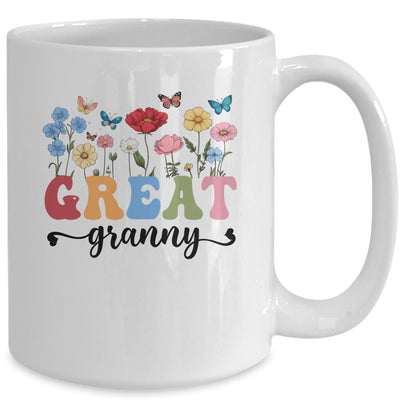 Wildflowers Great Granny Floral Mother's Day Great Granny Mug | teecentury