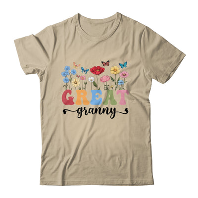 Wildflowers Great Granny Floral Mother's Day Great Granny Shirt & Tank Top | teecentury