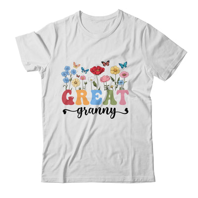 Wildflowers Great Granny Floral Mother's Day Great Granny Shirt & Tank Top | teecentury