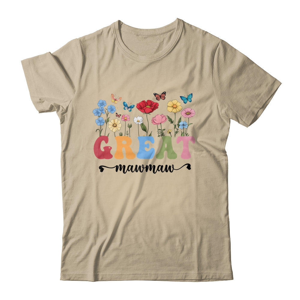 Wildflowers Great Mawmaw Floral Mother's Day Great Mawmaw Shirt & Tank Top | teecentury